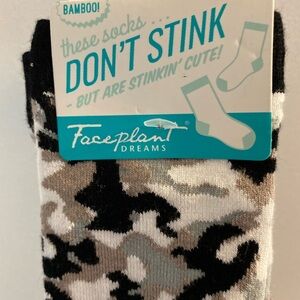 Faceplant Dreams Bamboo womens crew Socks